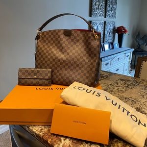 Louis Vuitton Graceful PM with matching wallet